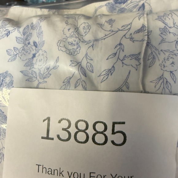 Robert Graham Shirt Men Large White Blue Floral Band Collar Flip Cuff Art Party - Picture 14 of 14